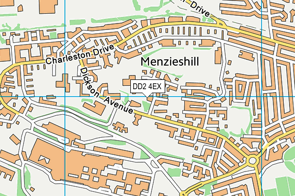 DD2 4EX map - OS VectorMap District (Ordnance Survey)