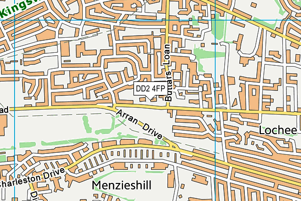 DD2 4FP map - OS VectorMap District (Ordnance Survey)