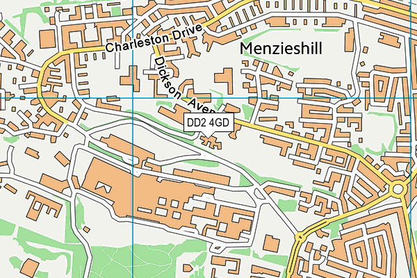 DD2 4GD map - OS VectorMap District (Ordnance Survey)