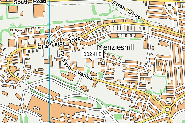 DD2 4HB map - OS VectorMap District (Ordnance Survey)