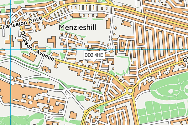 DD2 4HE map - OS VectorMap District (Ordnance Survey)