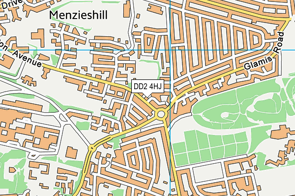 DD2 4HJ map - OS VectorMap District (Ordnance Survey)