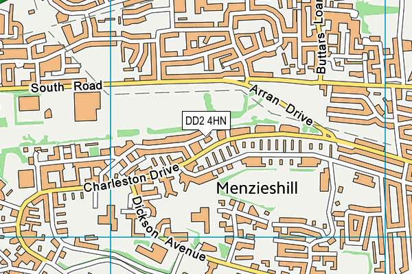 DD2 4HN map - OS VectorMap District (Ordnance Survey)