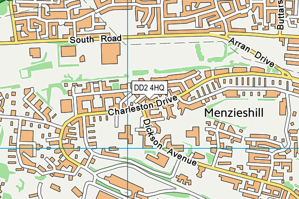 DD2 4HQ map - OS VectorMap District (Ordnance Survey)