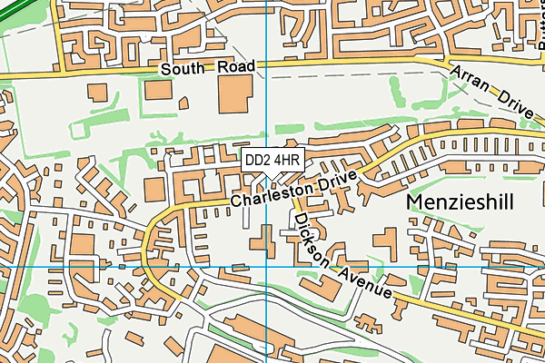 DD2 4HR map - OS VectorMap District (Ordnance Survey)