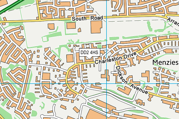 DD2 4HS map - OS VectorMap District (Ordnance Survey)