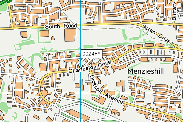 DD2 4HY map - OS VectorMap District (Ordnance Survey)