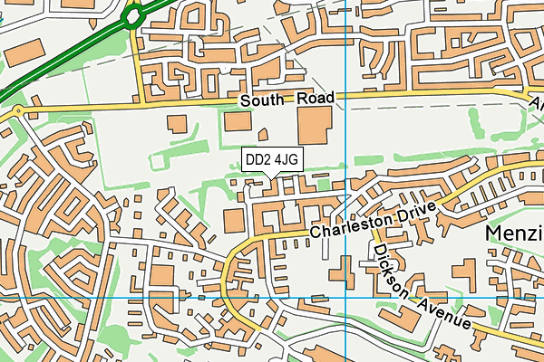 DD2 4JG map - OS VectorMap District (Ordnance Survey)
