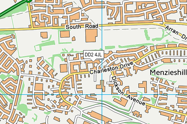 DD2 4JL map - OS VectorMap District (Ordnance Survey)
