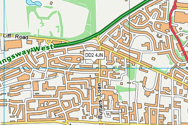 DD2 4JN map - OS VectorMap District (Ordnance Survey)