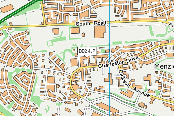 DD2 4JP map - OS VectorMap District (Ordnance Survey)