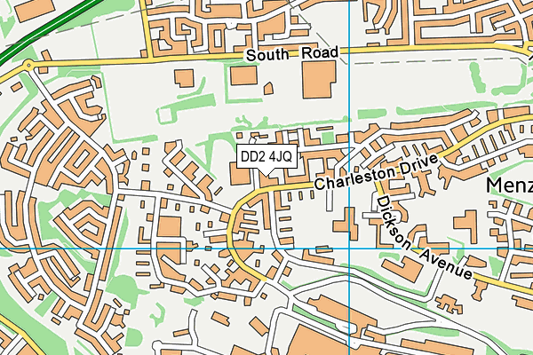 DD2 4JQ map - OS VectorMap District (Ordnance Survey)