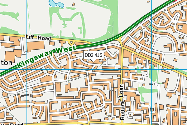 DD2 4JS map - OS VectorMap District (Ordnance Survey)