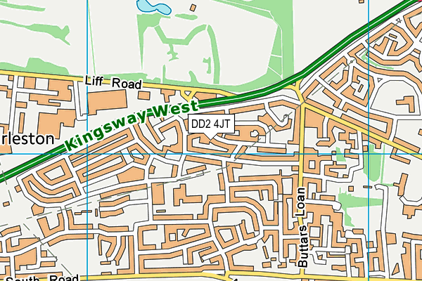 DD2 4JT map - OS VectorMap District (Ordnance Survey)