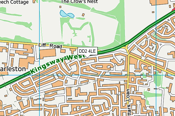 DD2 4LE map - OS VectorMap District (Ordnance Survey)