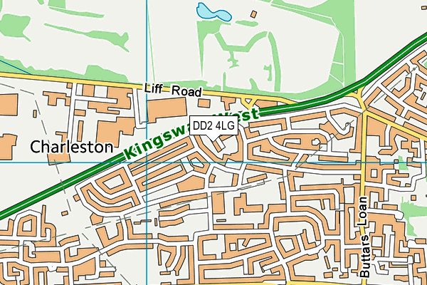 DD2 4LG map - OS VectorMap District (Ordnance Survey)