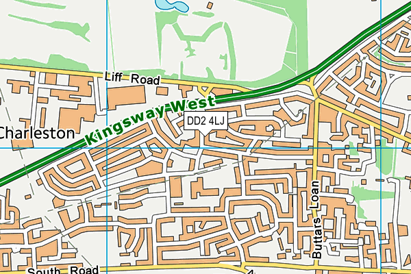 DD2 4LJ map - OS VectorMap District (Ordnance Survey)