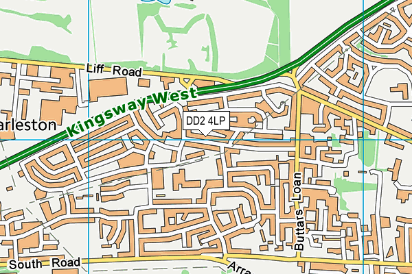 DD2 4LP map - OS VectorMap District (Ordnance Survey)