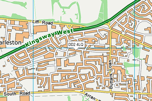 DD2 4LQ map - OS VectorMap District (Ordnance Survey)