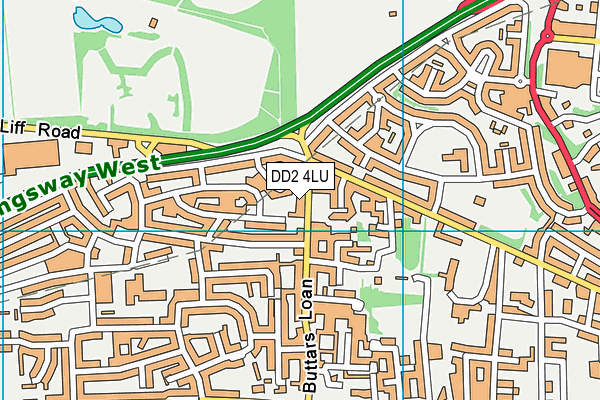 DD2 4LU map - OS VectorMap District (Ordnance Survey)
