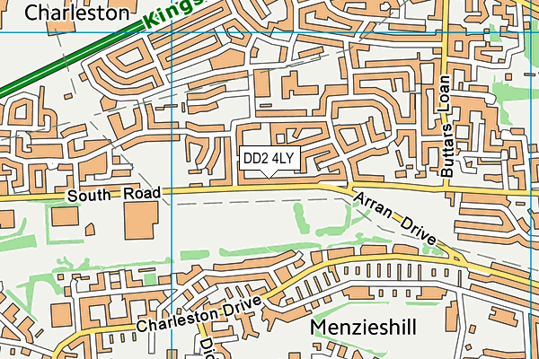 DD2 4LY map - OS VectorMap District (Ordnance Survey)