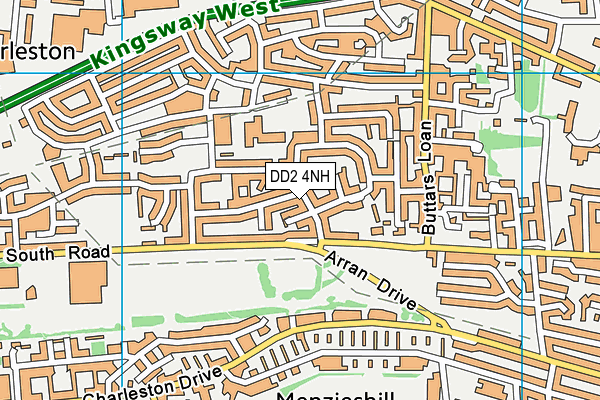 DD2 4NH map - OS VectorMap District (Ordnance Survey)