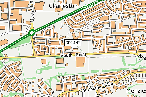 DD2 4NY map - OS VectorMap District (Ordnance Survey)