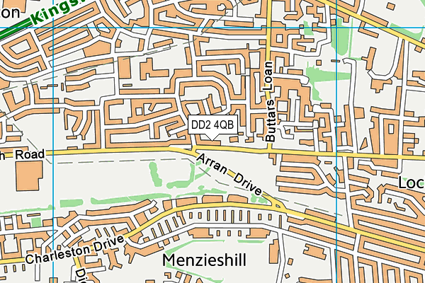 DD2 4QB map - OS VectorMap District (Ordnance Survey)