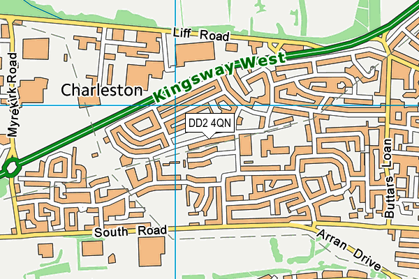 DD2 4QN map - OS VectorMap District (Ordnance Survey)