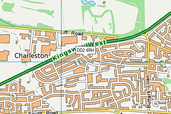 DD2 4RH map - OS VectorMap District (Ordnance Survey)