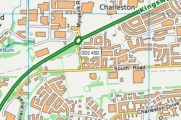 DD2 4SD map - OS VectorMap District (Ordnance Survey)
