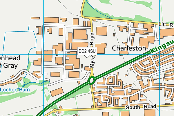 DD2 4SU map - OS VectorMap District (Ordnance Survey)