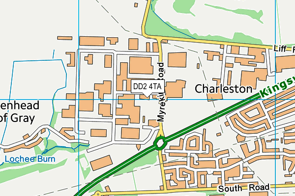 DD2 4TA map - OS VectorMap District (Ordnance Survey)