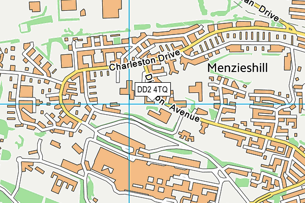 DD2 4TQ map - OS VectorMap District (Ordnance Survey)
