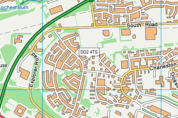 DD2 4TS map - OS VectorMap District (Ordnance Survey)
