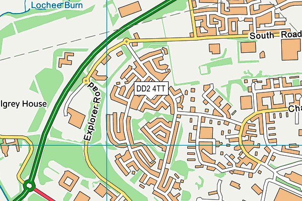 DD2 4TT map - OS VectorMap District (Ordnance Survey)