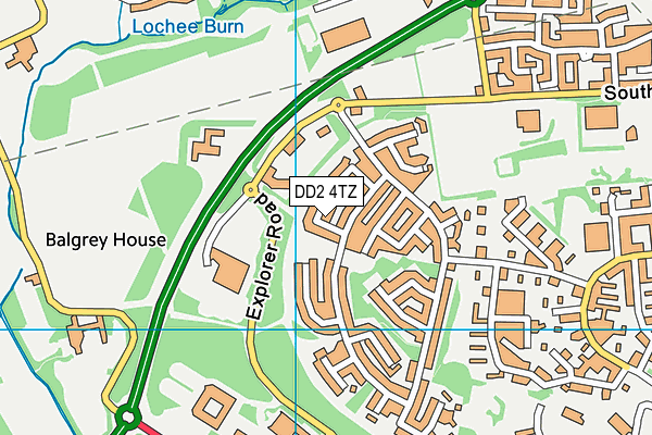 DD2 4TZ map - OS VectorMap District (Ordnance Survey)