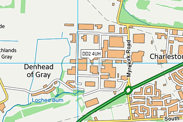 DD2 4UH map - OS VectorMap District (Ordnance Survey)
