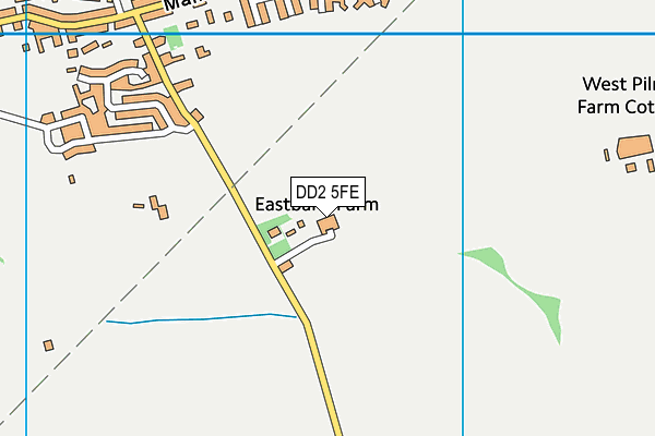 DD2 5FE map - OS VectorMap District (Ordnance Survey)