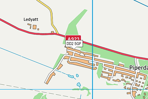 DD2 5GF map - OS VectorMap District (Ordnance Survey)