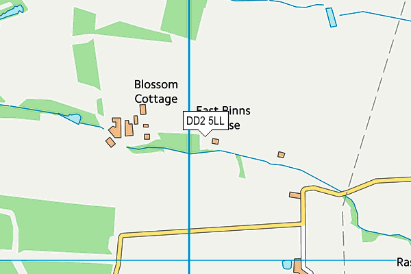 DD2 5LL map - OS VectorMap District (Ordnance Survey)