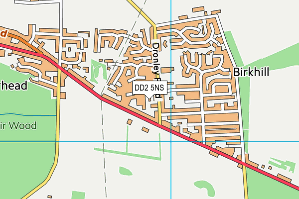 DD2 5NS map - OS VectorMap District (Ordnance Survey)