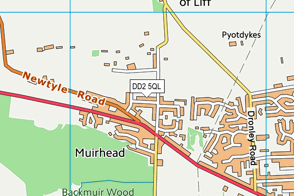 DD2 5QL map - OS VectorMap District (Ordnance Survey)