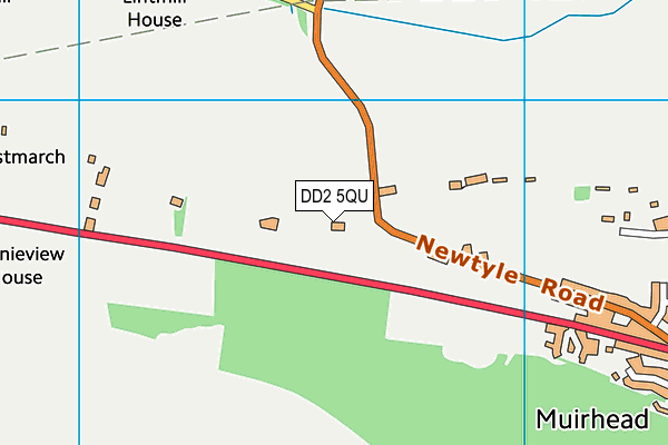 DD2 5QU map - OS VectorMap District (Ordnance Survey)