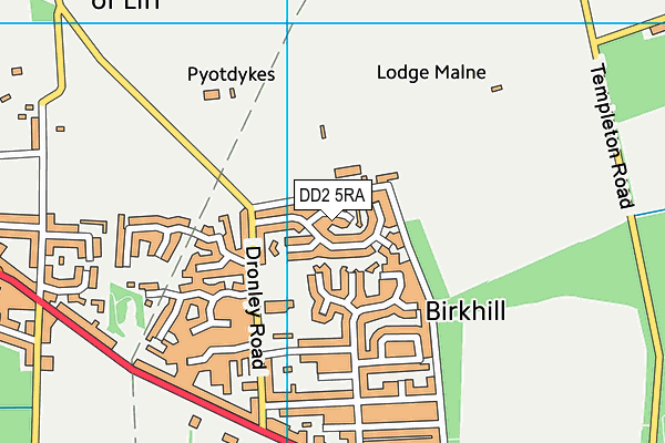 DD2 5RA map - OS VectorMap District (Ordnance Survey)