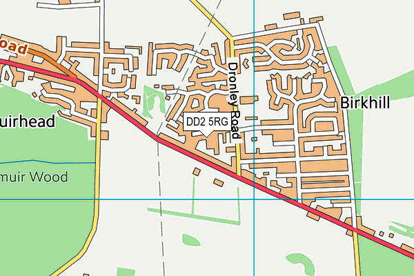 DD2 5RG map - OS VectorMap District (Ordnance Survey)