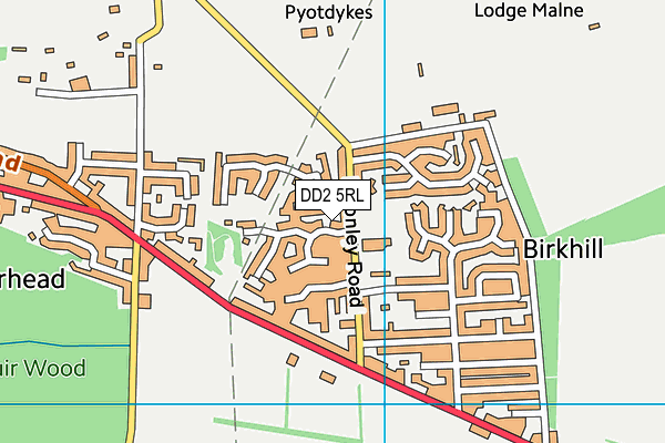 DD2 5RL map - OS VectorMap District (Ordnance Survey)