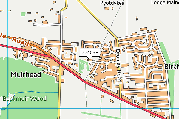 DD2 5RP map - OS VectorMap District (Ordnance Survey)