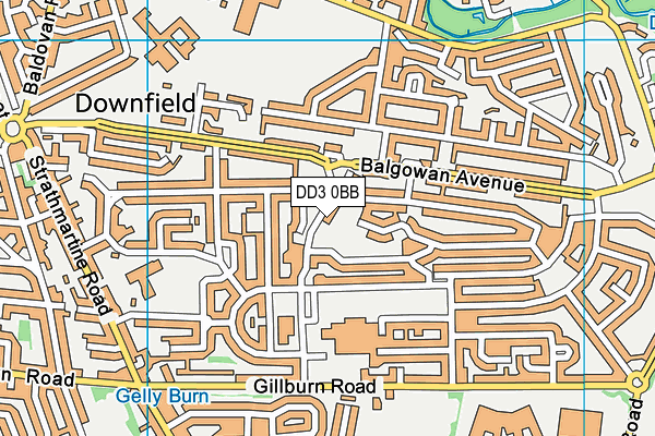 DD3 0BB map - OS VectorMap District (Ordnance Survey)