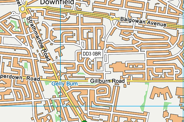 DD3 0BR map - OS VectorMap District (Ordnance Survey)